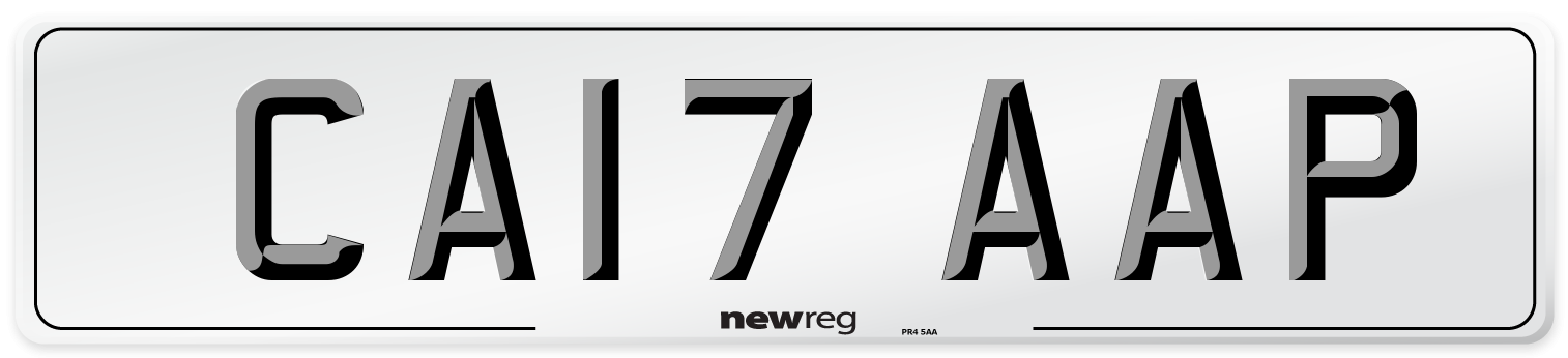 CA17 AAP Number Plate from New Reg